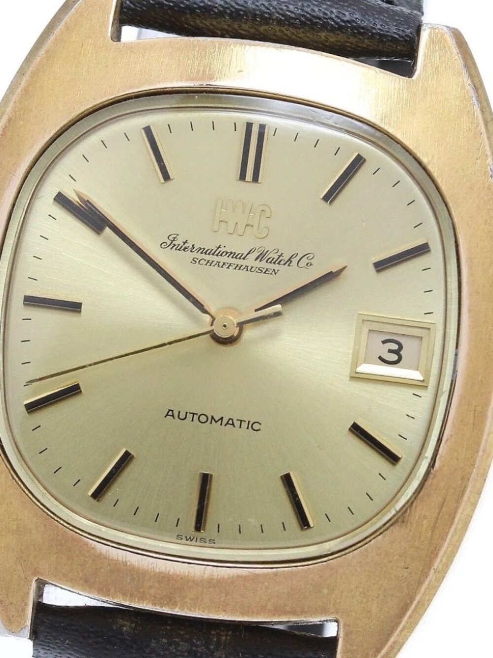 IWC SCHAFFHAUSEN Vintage Cal.8541B gold Dial Automatic Men's Watch_868634